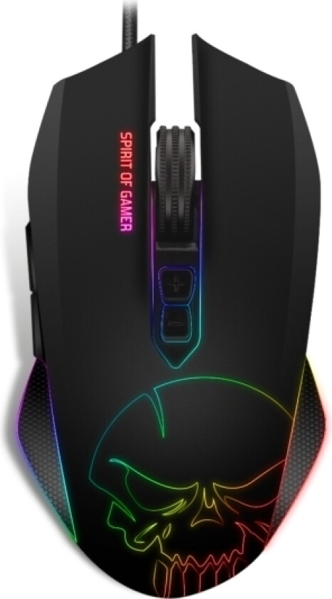 Elite-M40, Høyre Hendt, Optisk, Usb Type-A, 4000 Dpi, Sort