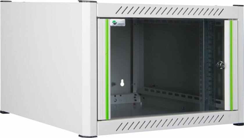 By Logon - Rack Skap - 60 X 56 - Veggmonterbar - Hvit, Ral 7035 - 6U - 19"