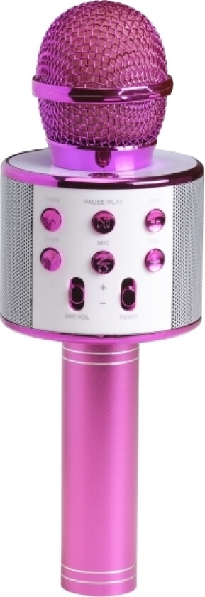 Bilde av Denver Kms-20P, Karaoke-Mikrofon, Kabel Og Trådløs, Bluetooth/3,5 Mm, 10 M, Usb Type-A, Rosa