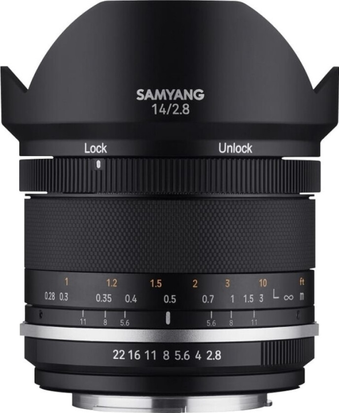 Samyang Mf 14Mm F2.8 Mk2, Mft, Ultrabredt, 14/10, Micro Four Thirds (Mft), Auto-Fokus