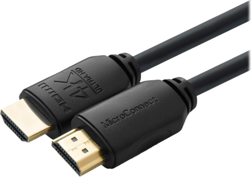 Bilde av Microconnect - High Speed - Hdmi-Kabel Med Ethernet - Hdmi Hann Til Hdmi Hann - 1 M - Trippel Beskyttelse - Svart - Innendørs, Støtte For Dolby Dts-H