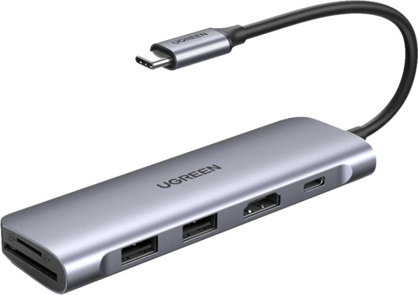 6-In-1 Usb C Adapter With 4K Hdmi - Dokkingstasjon - Usb-C - Hdmi