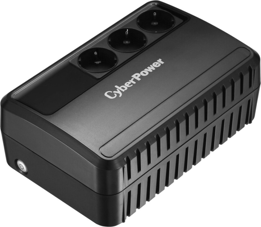 Cyberpower Backup Utility Series Bu650e-Fr - Ups - Ac 230 V - 360 Watt - 650 Va - Enkeltfase - Utgangskontakter: 3 - Frankrike - Svart
