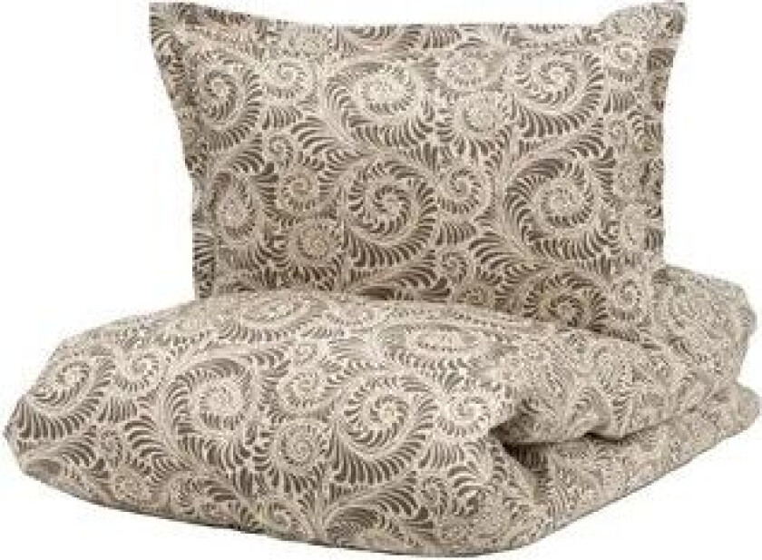 Borås sengetøy - 140x200 cm - Bianca Beige - Sengesett i 100% bomullsateng - Borås Cotton sengetøy