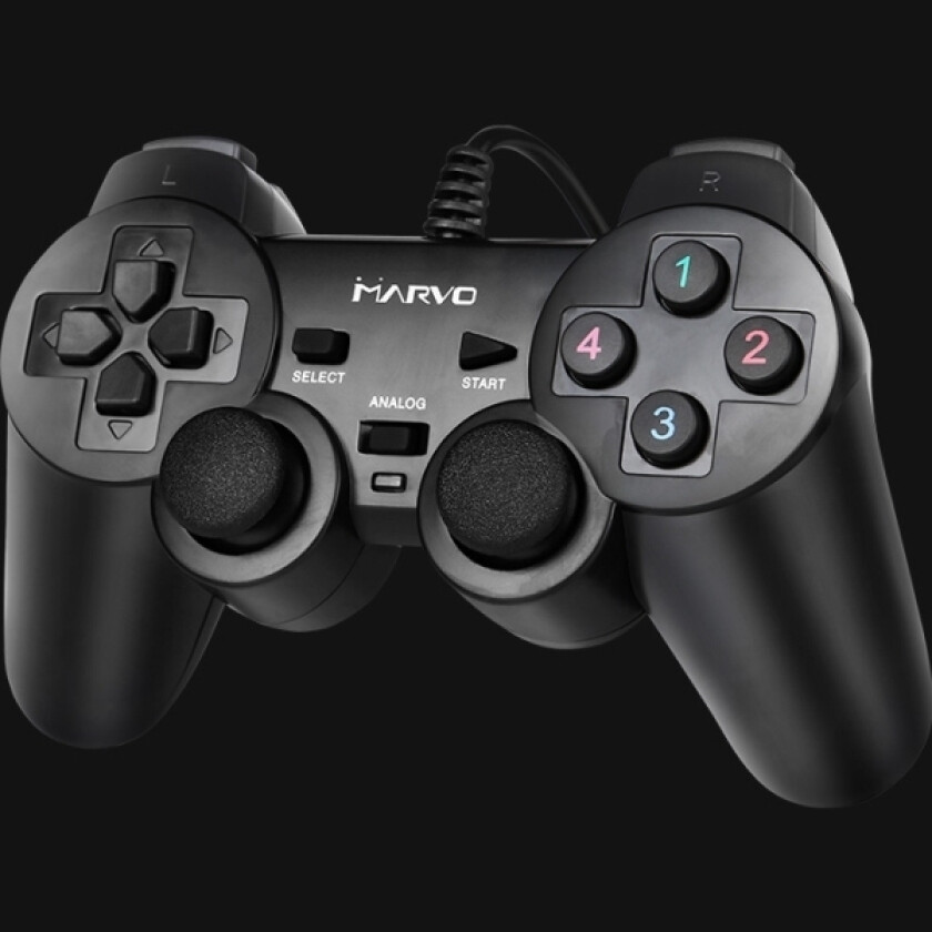 Gt-006, Gamepad, Pc, Analog, Menu Button, Mode Button, Options Button, Strømknapp, Turbo Button, Koblet Med Ledninger (Ikke Trådløs), Usb
