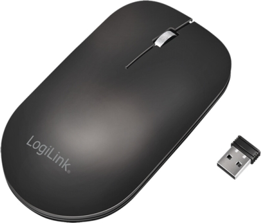 Wireless Mouse, 2.4 Ghz, Usb-A Dongle, Black