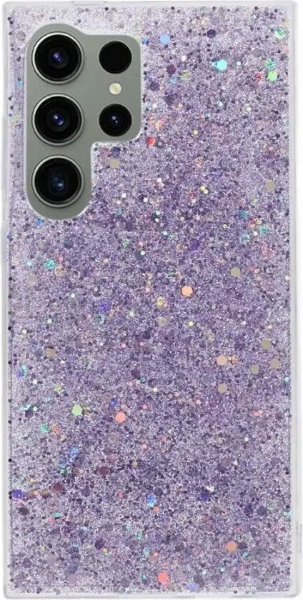 Samsung Galaxy S24 Ultra Glitter Deksel - Lilla