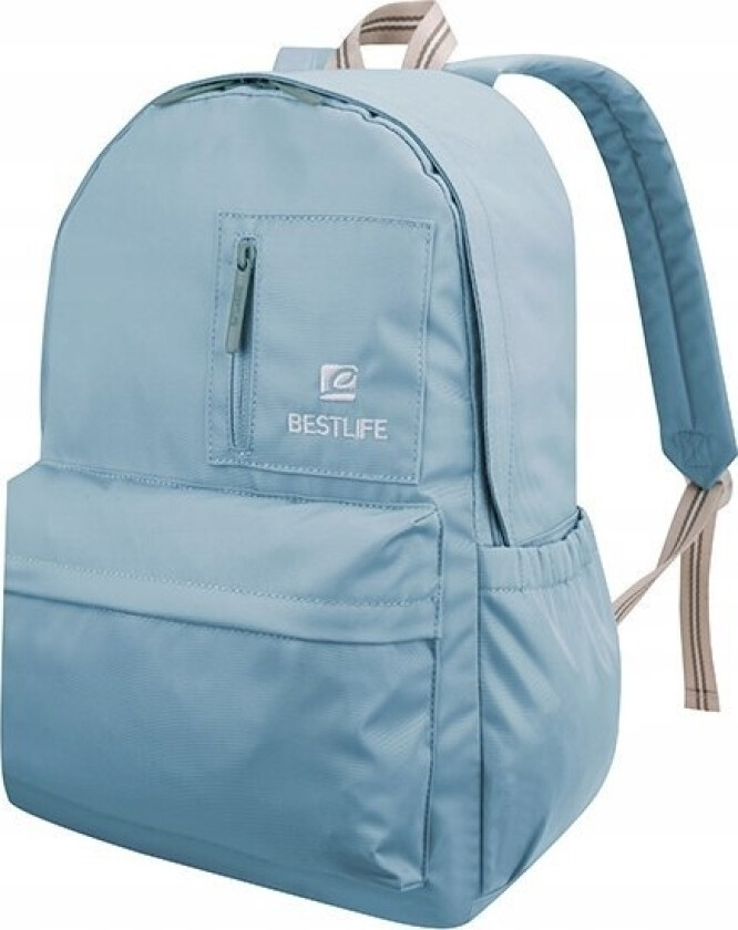 Ryggsekk Ryggsekk For 14,1" Bærbar Pc, Col-Rainbow, Blå, Polyester,