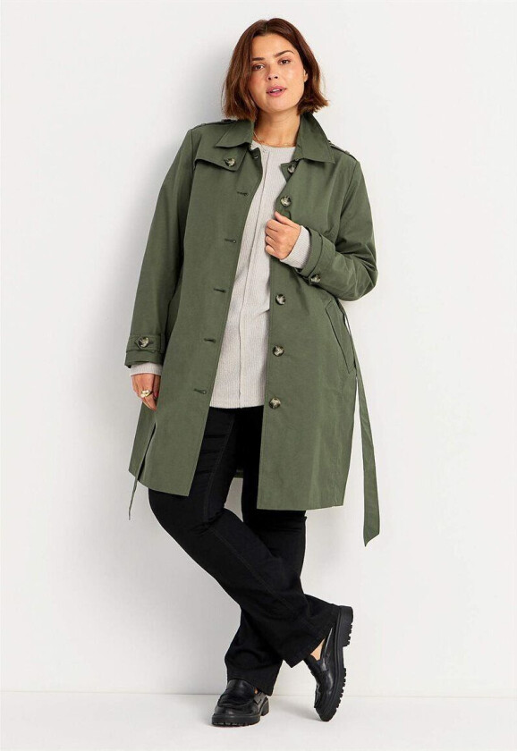 Enkeltkneppet trenchcoat Trinity 42/44