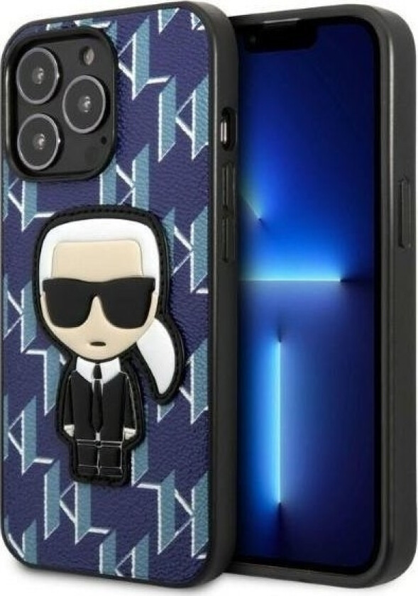 Etui Klhcp13lpmnikbl Apple Iphone 13 Pro Hardcase Niebieski/Blue Monogram Ikonik Patch