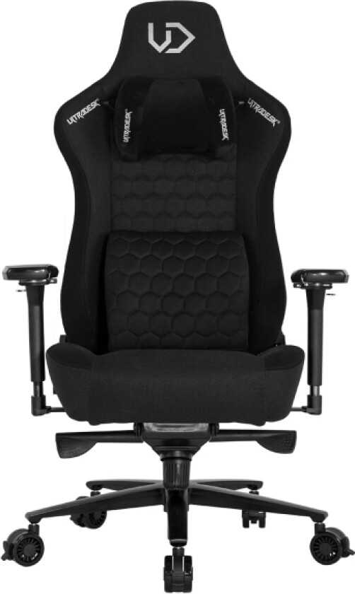 Udesk-Th-Bk, Pc-Gamingstol, 140 Kg, Bøttesete, Hård Ryggstø, 160 Cm, 195 Cm