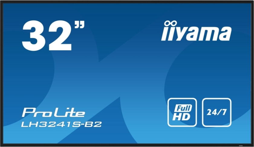Prolite Lh3241s-B2 - 32" Diagonalklasse (31.5" Synlig) Led-Bakgrunnsbelyst Lcd-Skjerm - Intelligent Skilting - Med Innebygd Soc-Mediespiller -