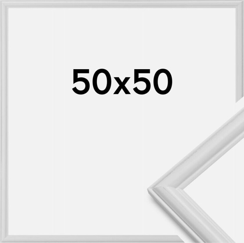 Ramme Line Hvit 50x50 Cm