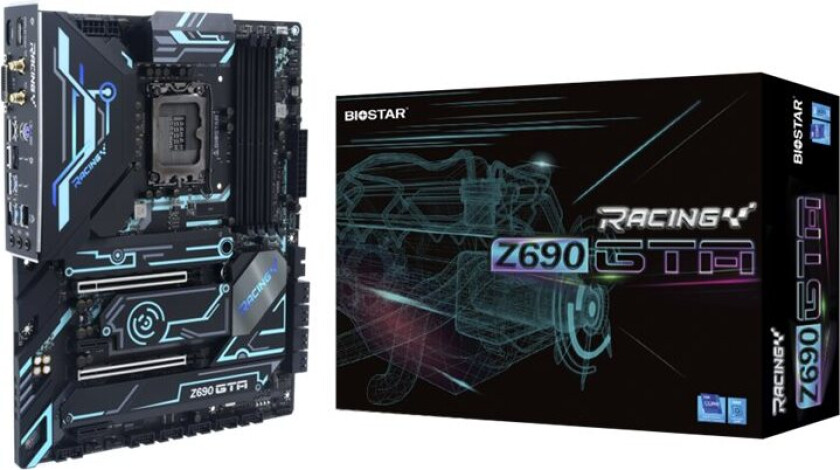 Racing Z690gta - Hovedkort - Atx - Lga1700-Sokkel - Z690 Chipset - Usb-C Gen2, Usb 3.2 Gen 1, Usb 3.2 Gen 2 - Gigabit Lan, Lan, 2.5 Gigabit L