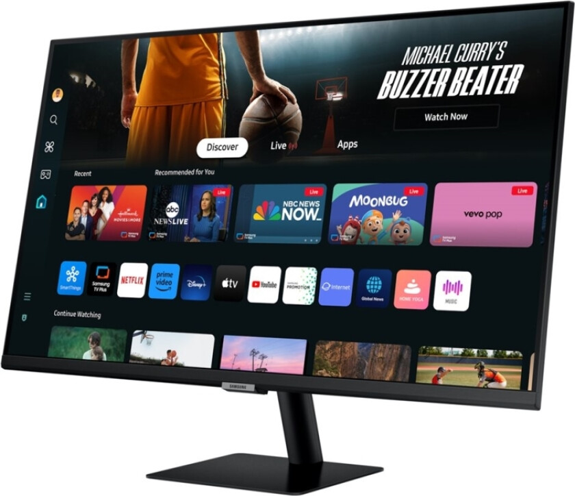 S32dm700uu - M70d Series - Led-Skjerm - Smart - 32" - 3840 X 2160 4K @ 60 Hz - Va - 300 Cd/M² - 3000:1 - Hdr10 - 4 Ms - Hdmi, Usb-C - Høyttal