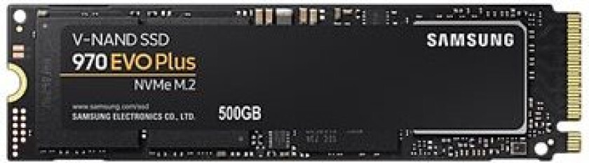 970 Evo Plus Mz-V7s500 - Ssd - Kryptert - 500 Gb - Intern - M.2 2280 - Pcie 3.0 X4 (Nvme) - Buffer: 512 Mb - 256-Bit Aes - Tcg Opal Encryptio
