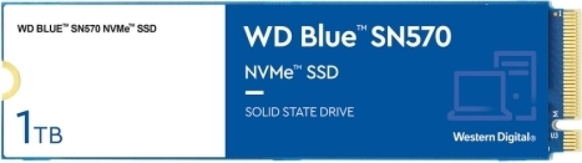 Wd Blue Sn570 Nvme Ssd - Ssd - 1 Tb - Intern - M.2 2280 - Pcie 3.0 X4 (Nvme)