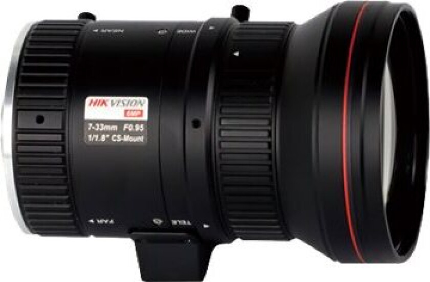 Hikvision Hv0733d-6Mp - Cctv-Linse - Variabel Fokallengde - Automatisk Irisblender - 1/1.8" - Cs-Montering - 7 Mm - 33 Mm - F/0.95 - For Hikvision Id