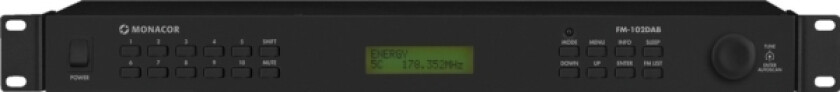 Fm-102Dab, Home, Black, Dab+, Fm, Dab+, 87,5 - 108 Mhz, 174,928 - 239,2 Mhz