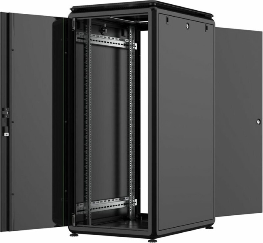 By Logon Data Line - Rack Skap - 600 X 800 Mm, Data Line - Free-Standing - Svart - 26U - 19"