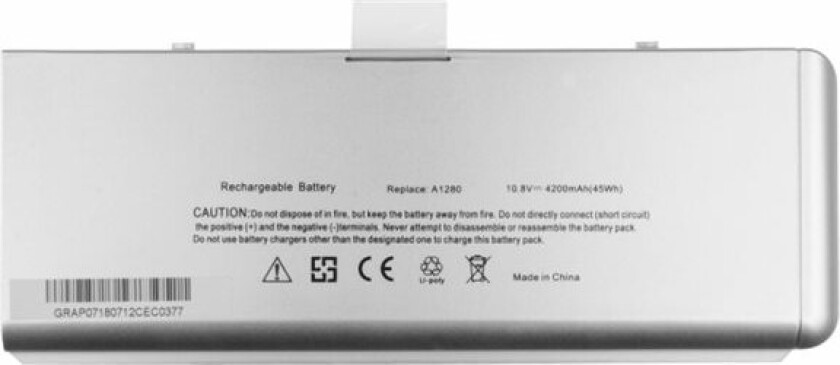 Green Cell - Batteri Til Bærbar Pc (Tilsvarer: Apple A1280) - Litiumpolymer - 4200 Mah - 44 Wh
