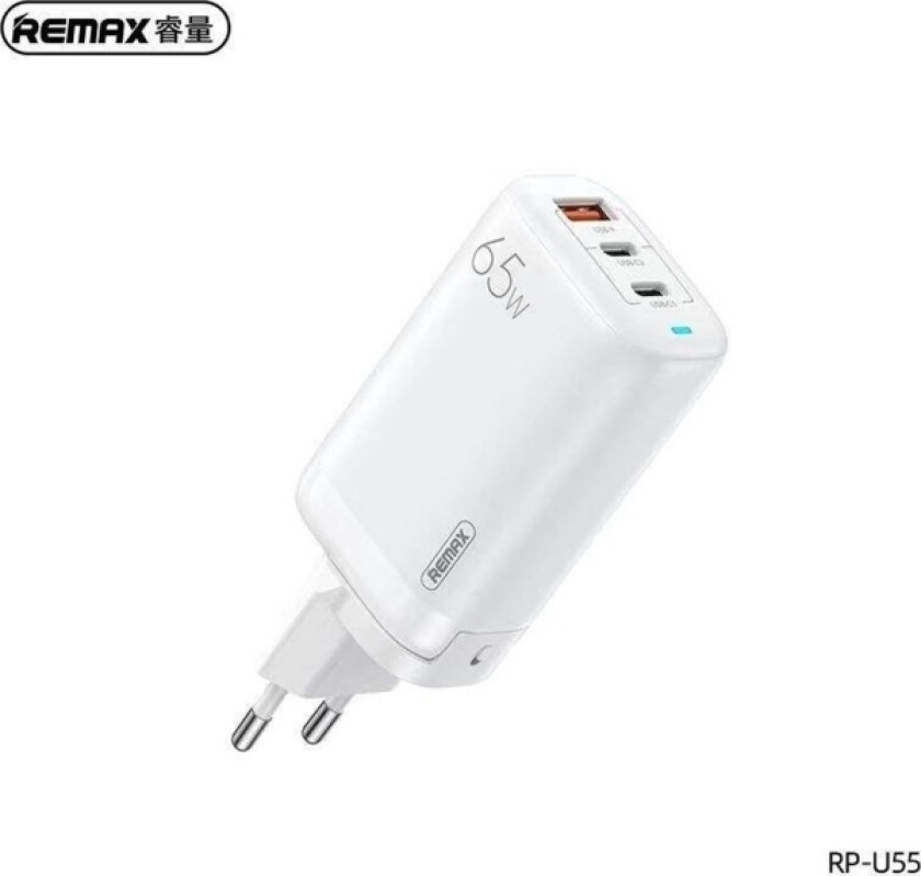 Lader Ligil Gan White Rp-U55 65W Pd Qc 2Xusb-C + 1Xusb