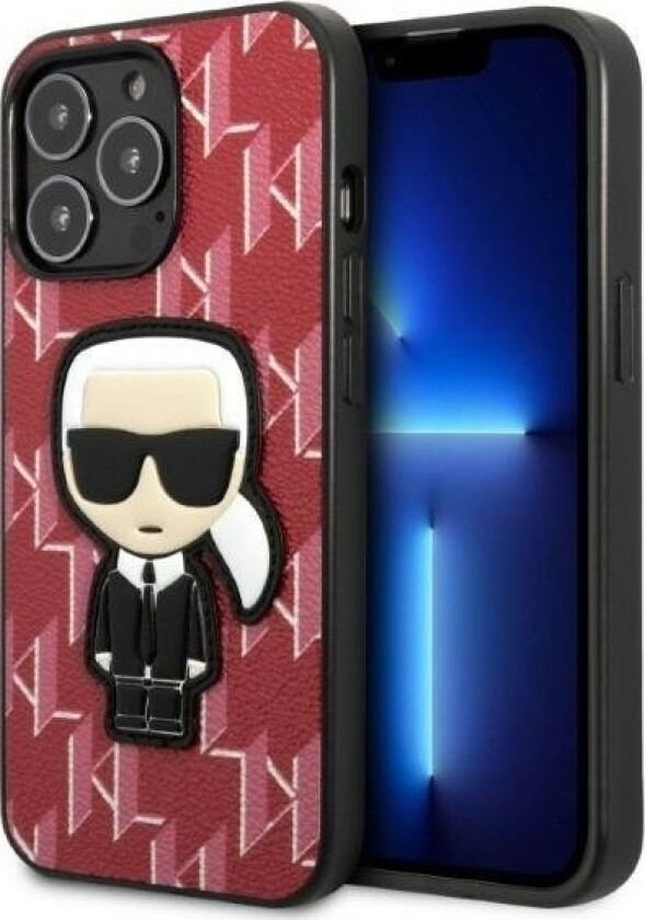Karl Lagerfeld KLHCP13LPMNIKPI iPhone 13 Pro / 13 6.1" hardcase red/red Monogram Iconik Patch