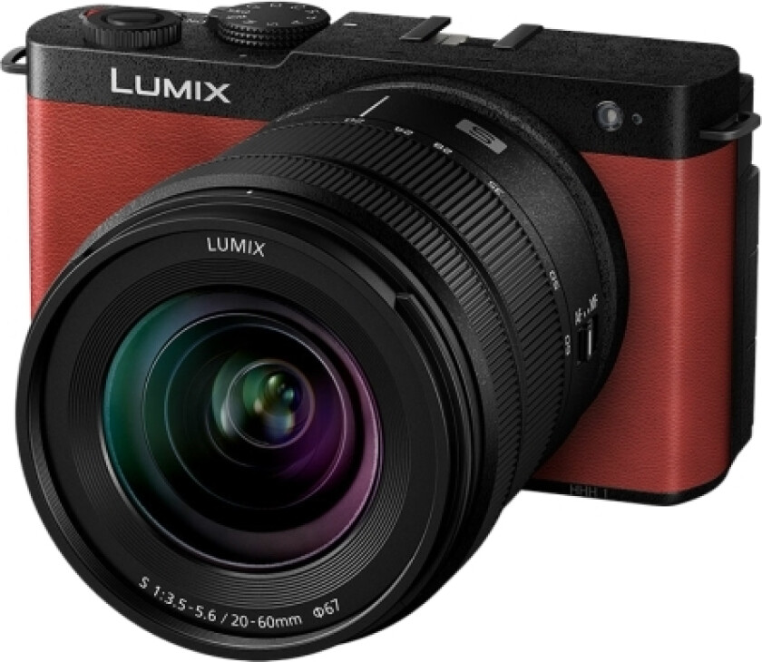Lumix S9 + 20-60 Mm F3,5-5,6-Objektiv, 24,2 Mp, 6000 X 4000 Piksler, Cmos, 6K Ultra Hd, Berøringsskjerm, Rød
