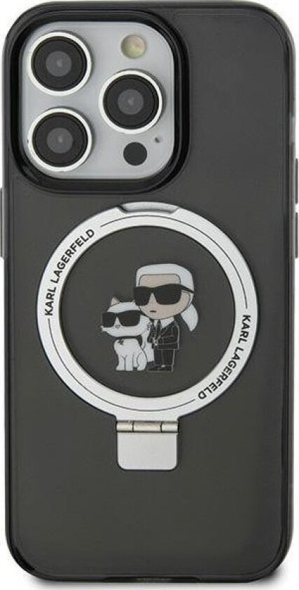 Klhmn61hmrskck Iphone 11 / Xr 6.1" Czarny/Black Hardcase Ring Stand Karl&Choupettte Magsafe