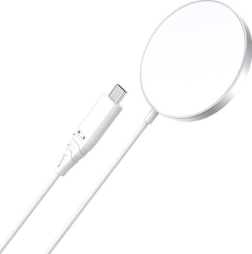 Magnetisk Trådløs Lader Choetech, 15W, Iphone 14, Hvit (T518)