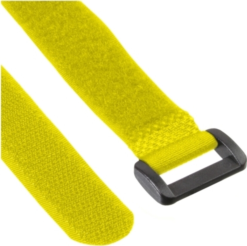 59945W, Avrivbart Buntebånd, Gult, 300 Mm, 20 Mm, 10 Stykker