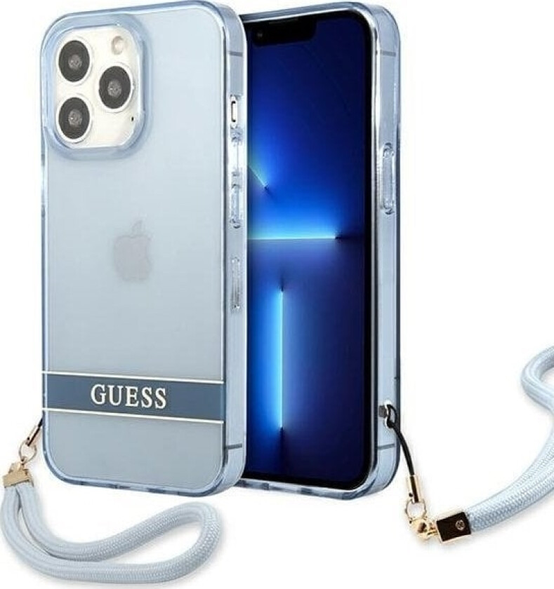 Gjett Guhcp13lhtsgsb Iphone 13 Pro / 13 6,1 Tommer Blå / Blå Hard Veske Gjennomsiktig