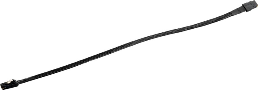 Silverstone Cps02 - Sata/Sas-Kabel - Med Sidebånd - Sas 12Gbit/S - 4-Spors - Mini Sas (Sff-8087) (Hunn) Til Mini Sas (Sff-8087) (Hunn) - 50 Cm - Svar