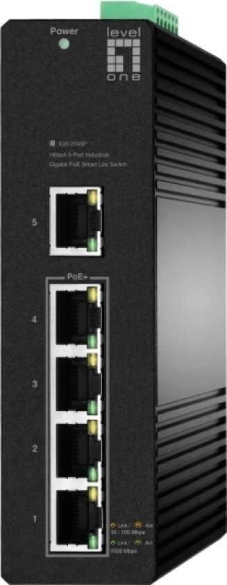 Levelone Igs-2105P, Hanterad, L2, Gigabit Ethernet (10/100/1000), Full Duplex, Strömförsörjning Via Ethernet (Poe) Stöd