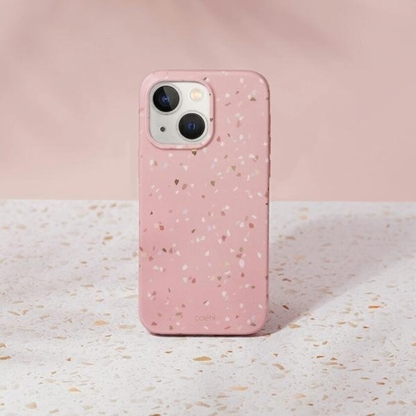 Coehl Terrazzo-Deksel Apple Iphone 14 Rosa/Korallrosa