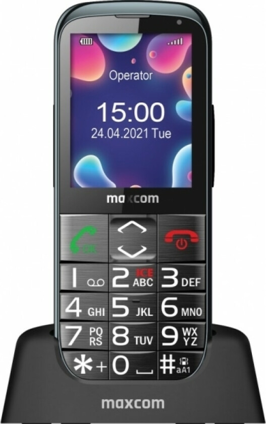 Maxcom Comfort Mm724 4G Mobiltelefon Svart