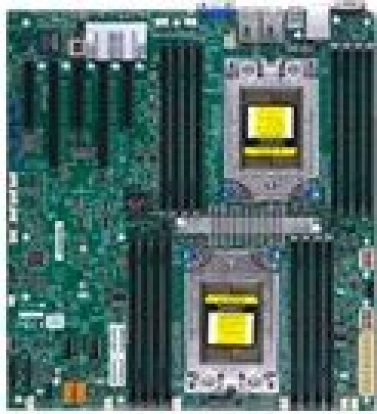 Supermicro H11dsi - Hovedkort - Utvidet Atx (E-Atx) - Socket Sp3 - 2 Støttede Cpu-Er - Usb 3.0 - 2 X Gigabit Lan - Innbygd Grafikk