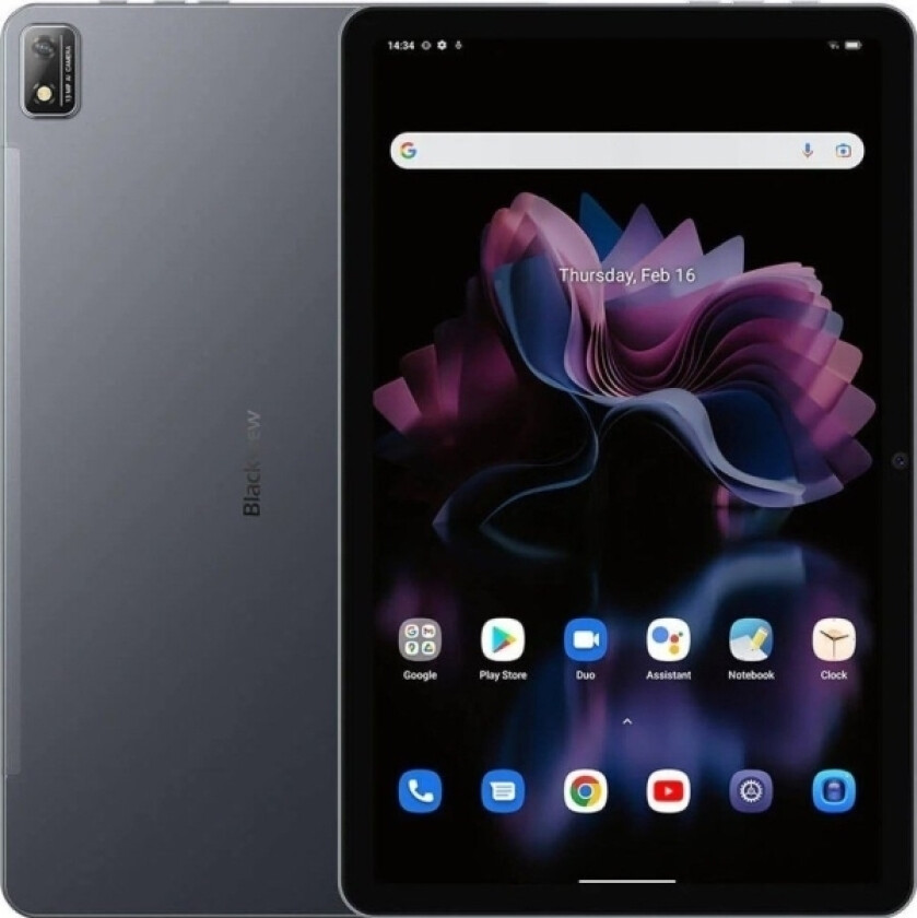 Blackview Tablet Tab16 8/256Gb 7680 Mah 11 Cali Grå