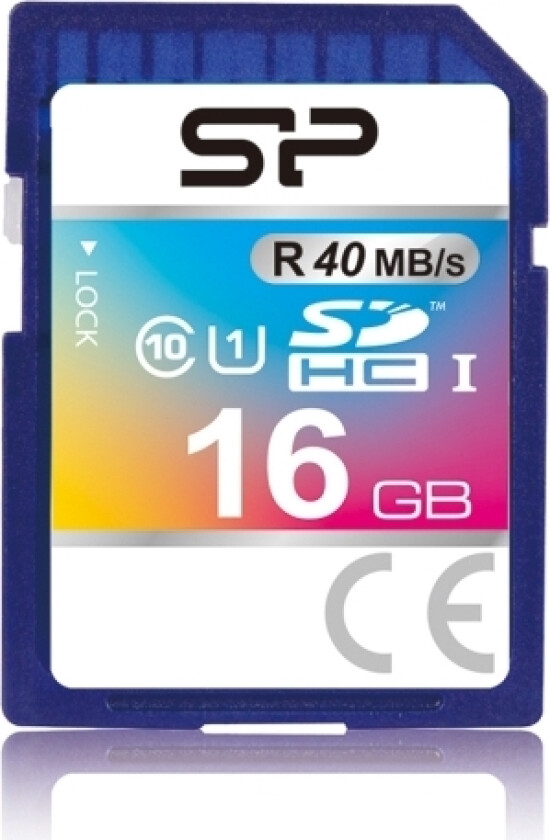 Sp016gbsdh010v10, 16 Gb, Sdhc, Klasse 10, Blå