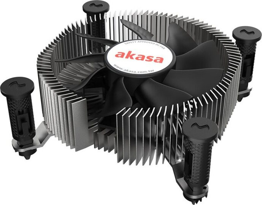Akasa - Prosessorkjøler - Mini-Itx - (For: Lga1700) - Aluminium Med Kobberkjerne - 74 Mm