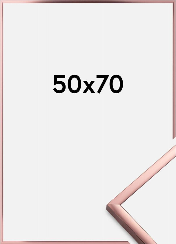 Ramme Poster Aluminum Roségull 50x70 Cm