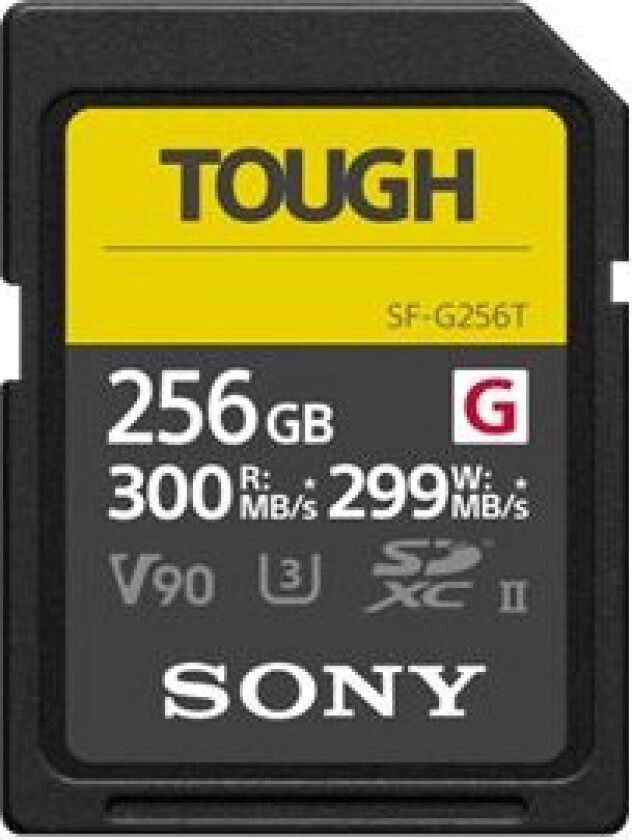 Sf-G Series Tough Sf-G256t - Flashminnekort - 256 Gb - Video Class V90 / Uhs-Ii U3 / Class10 - Sdxc Uhs-Ii