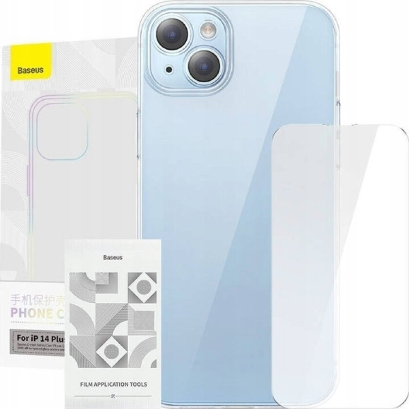 Crystal Series-Deksel Til Iphone 14 Plus + Herdet Glass