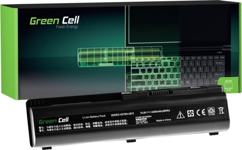 Green Cell - Batteri Til Bærbar Pc (Tilsvarer: Hp Hstnn-Ib72, Hp Hstnn-Lb72) - Litiumion - 6-Cellers - 4400 Mah - Svart - For Hp G50, G60, G61, G70