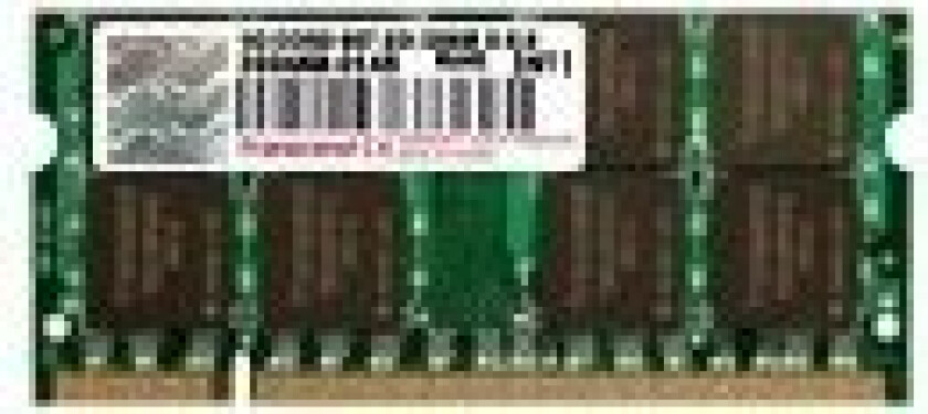 Jetram - Ddr2 - Modul - 1 Gb - So Dimm 200-Pin - 667 Mhz / Pc2-5300 - Cl5 - 1.8 V - Ikke-Bufret - Ikke-Ecc - For Asus Eee Pc 4G Surf, 900