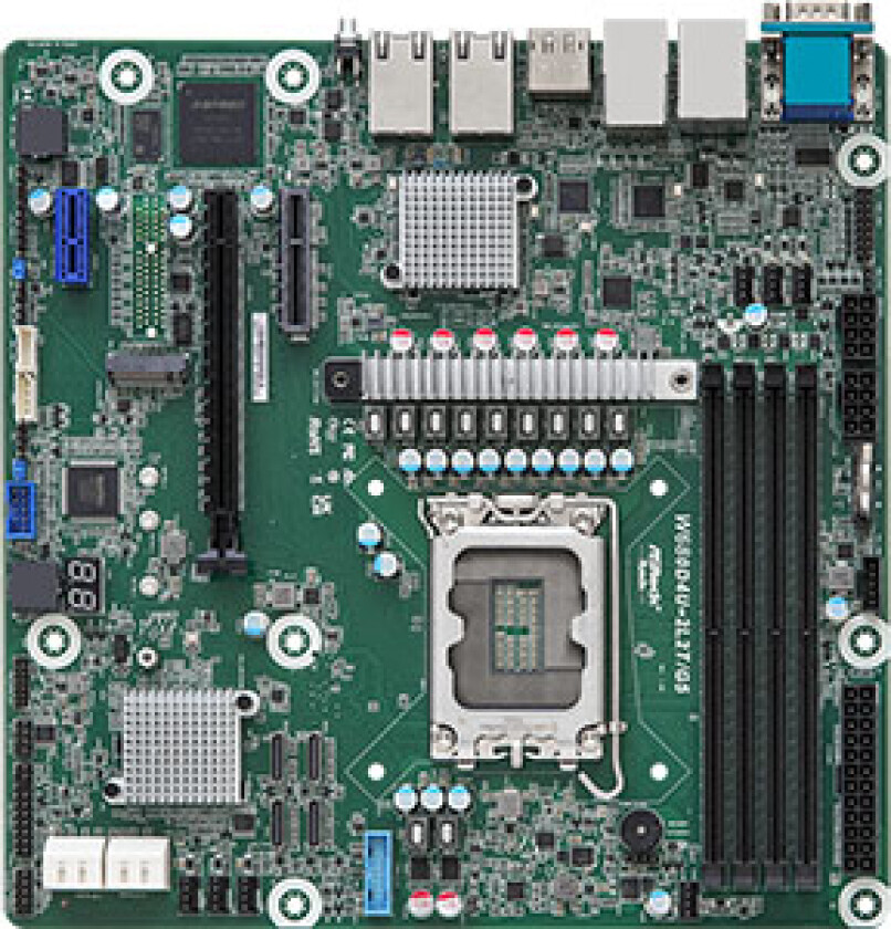 Asrock W680d4u-2L2t/G5, Intel, Lga 1700, Ddr5-Sdram, 32 Gb, Dimm, 1,1 V