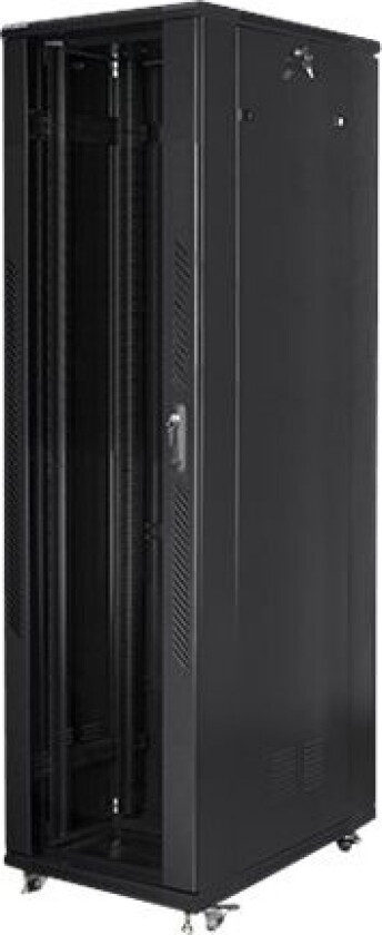Lanberg - Rack Skap - Med 4 Kjølevifter - 230 V - Svart, Ral 9004 - 47U - 19"