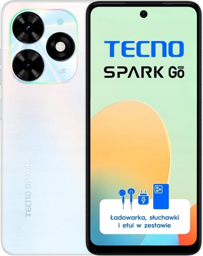 Tecno Spark Go 2024 Smarttelefon 4/64 Gb Svart (Bg6_64+4_Gb)