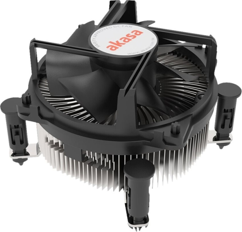 Akasa - Prosessorkjøler - (For: Lga1700) - Aluminum With Copper Core - 90 Mm