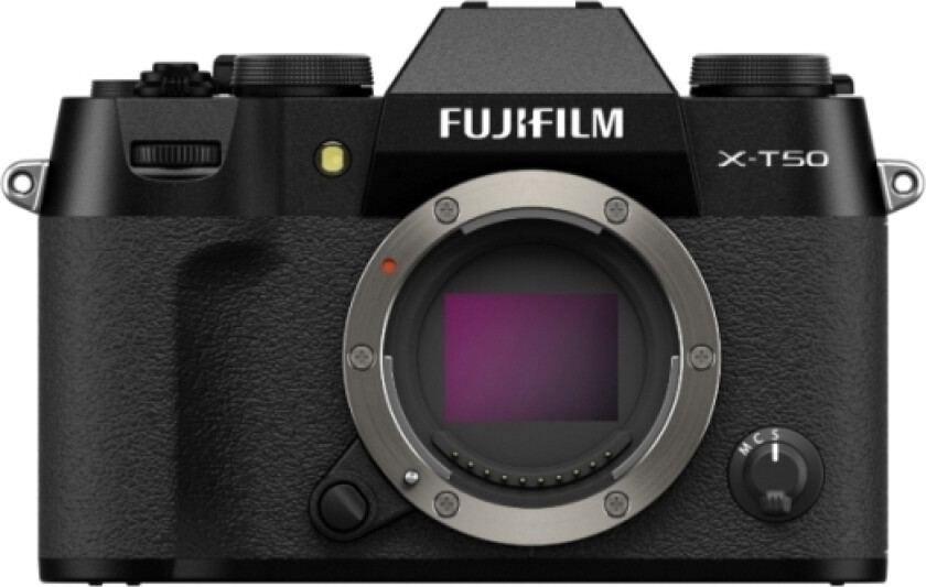 X -T50, 40,2 Mp, 7728 X 5152 Piksler, X-Trans Cmos 5 Hr, 6,2K, Berøringsskjerm, Svart
